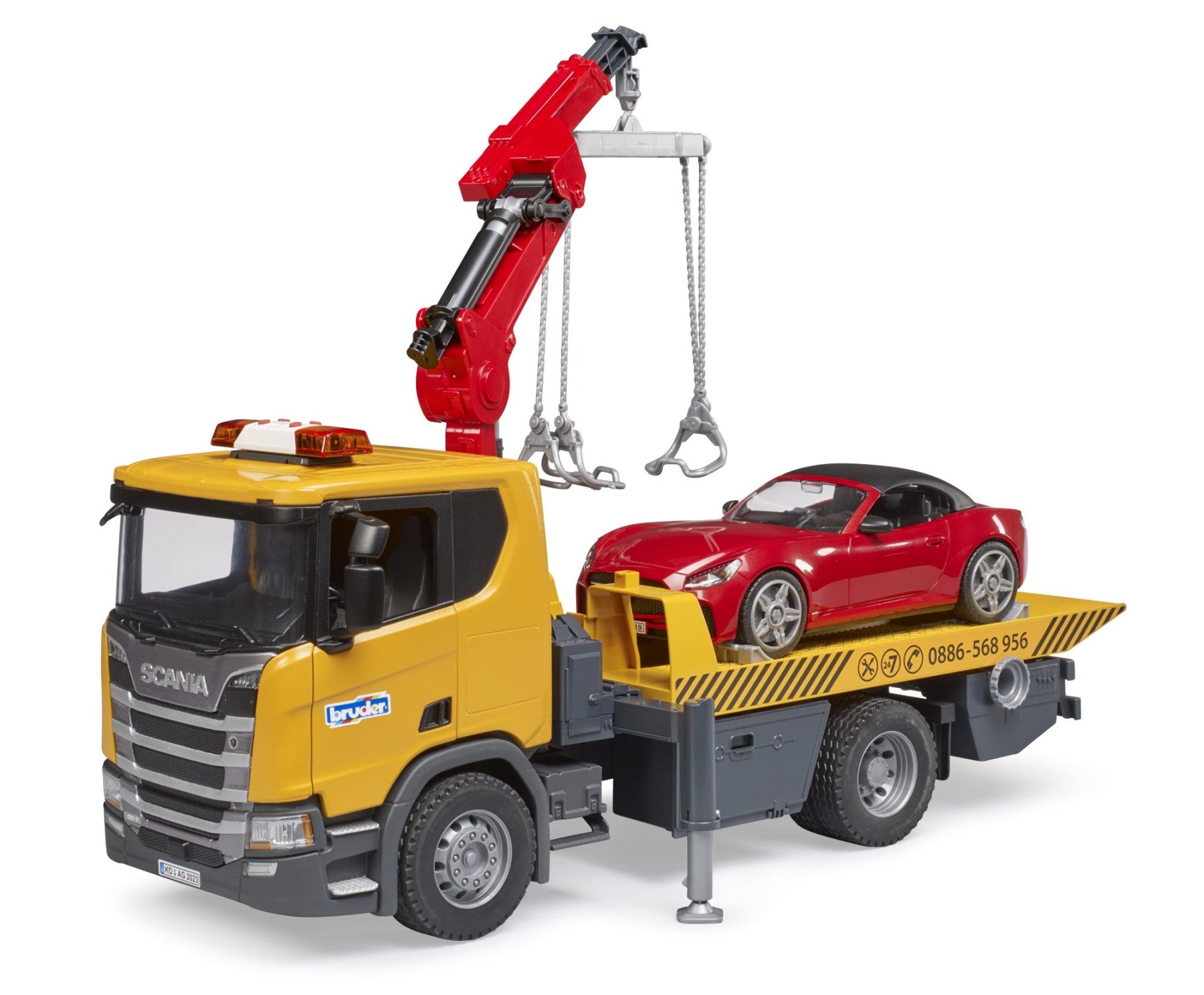 Bruder Scania Super 560R Tow Truck With Roadster & Light & Sound Module (58CM LONG)