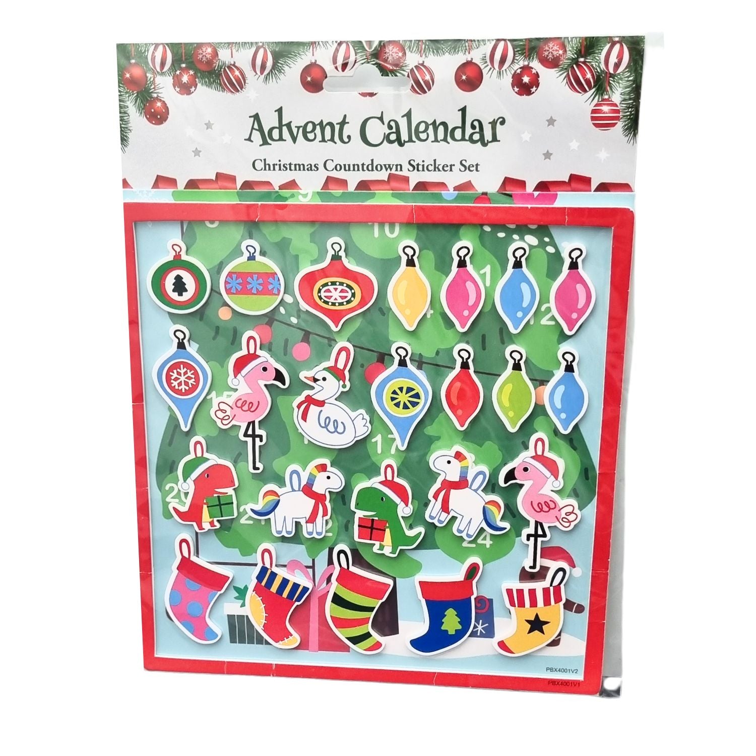 Xmas stationery sticker advent calendar