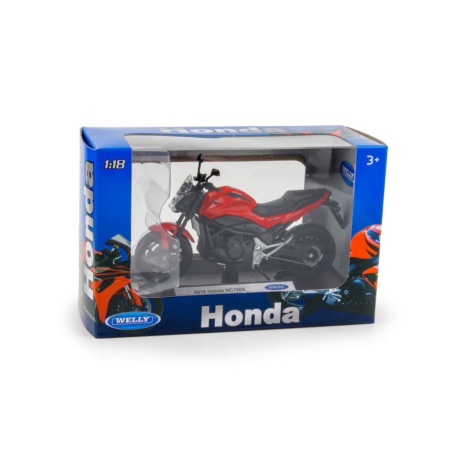 Welly 2018 Honda NC750S Red Scale 1:18