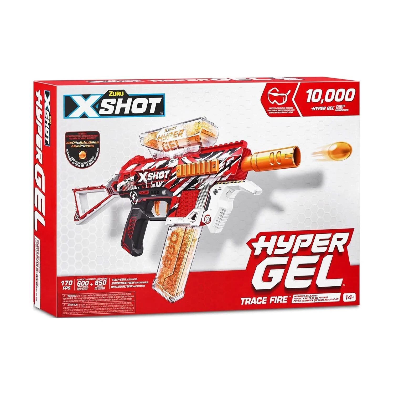 Zuru X-Shot Hyper Gel Trace Fire Medium Blaster - 36621