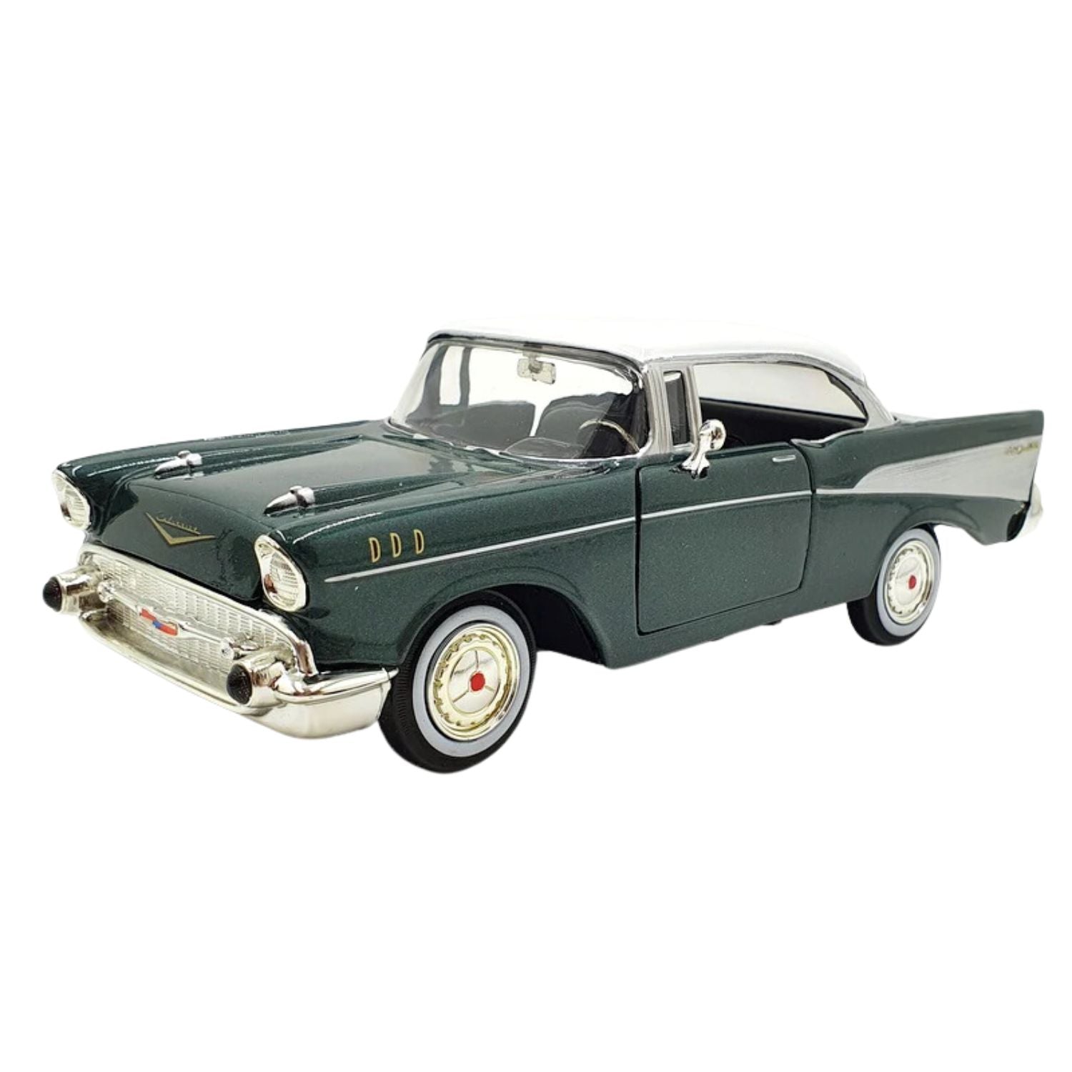 Motormax 1957 Chevy Bel Air Scale 1:24 Diecast Vehicle Metallic Green