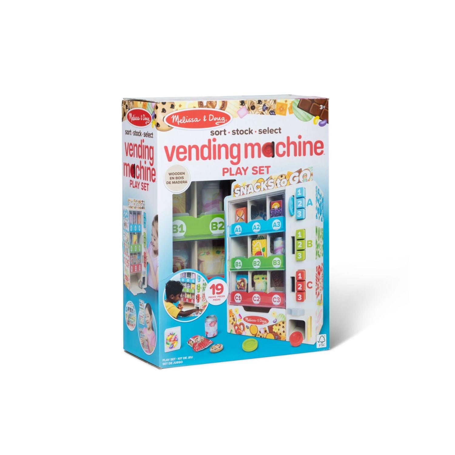 Melissa & Doug Wooden Vending Machine Play Set