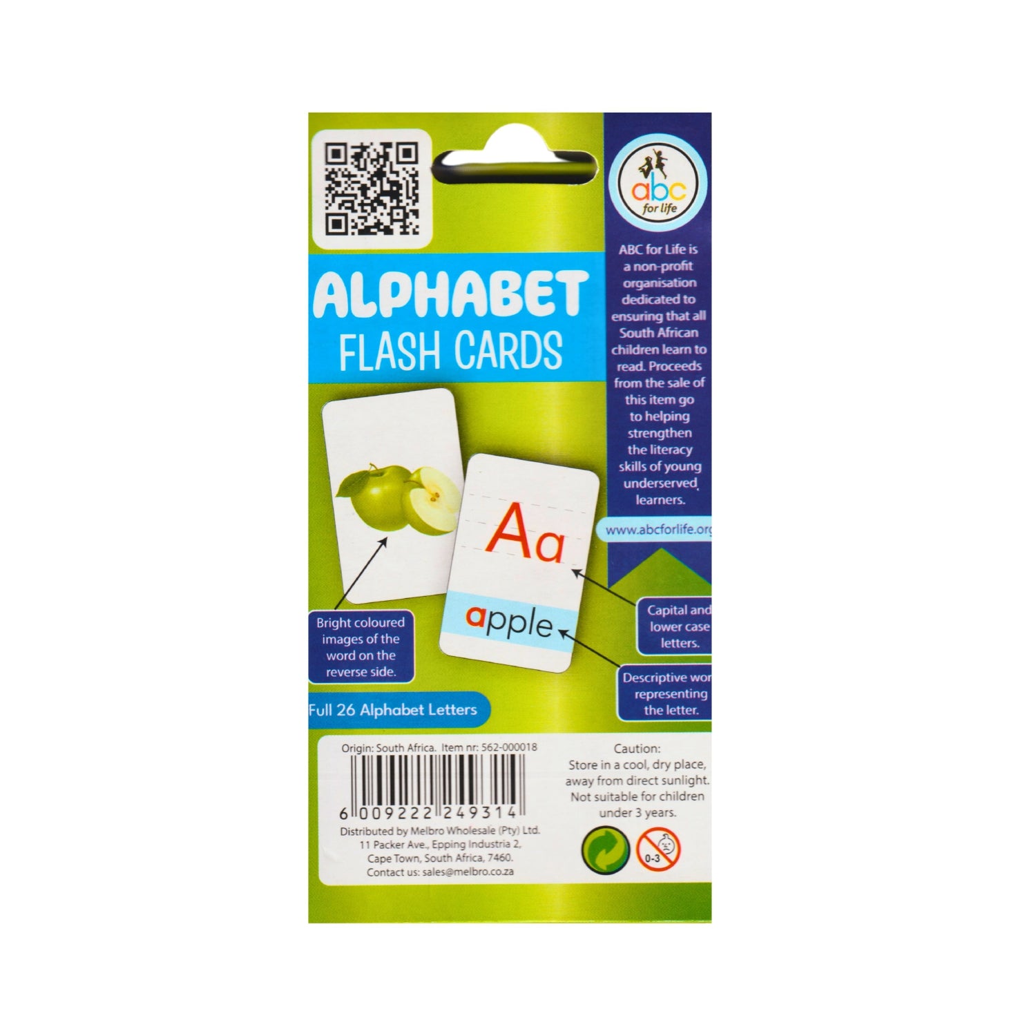 Alphabet Flash Cards - 26 Alphabet Letters