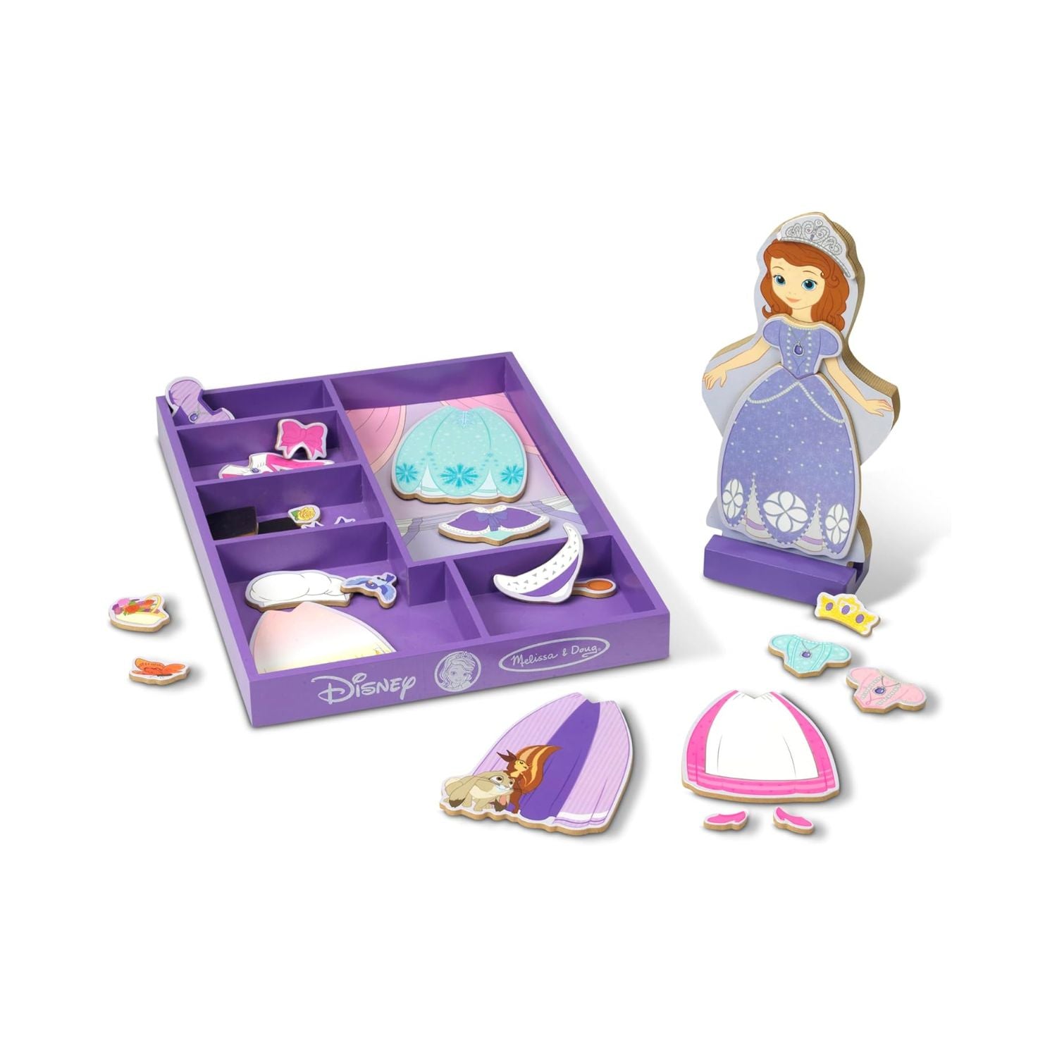 Melissa & Doug Wooden Magnetic dress-up Sofia The First