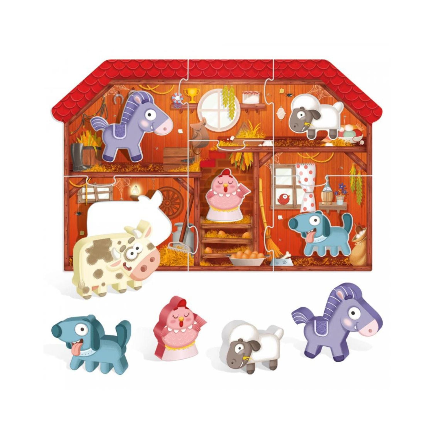 Headu Montessori First Puzzle the Farm