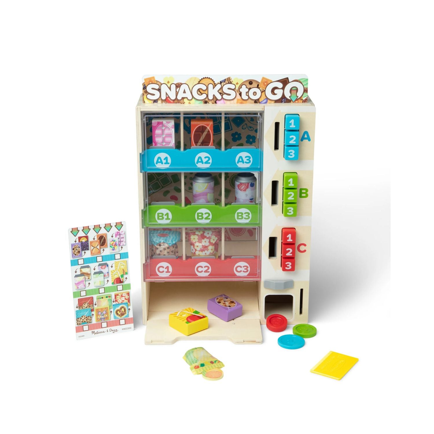 Melissa & Doug Wooden Vending Machine Play Set