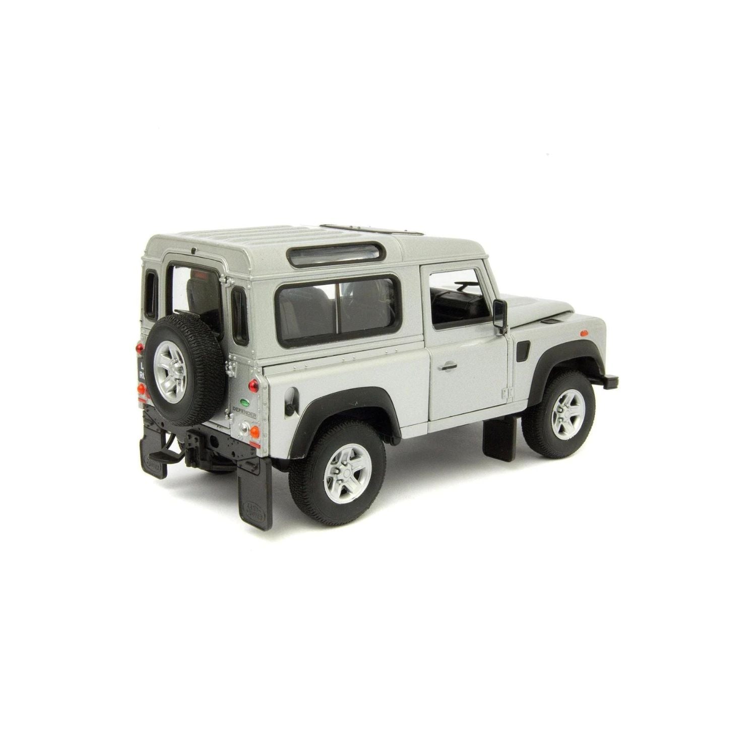 Welly Land Rover Defender Silver Scale 1:24