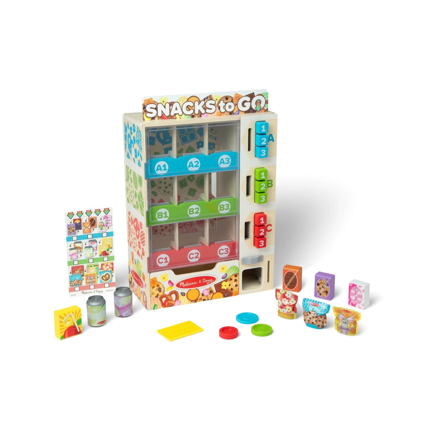 Melissa & Doug Wooden Vending Machine Play Set