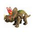 Prehistoric Times Dinosaur Playset with Light & Sound Wind-Up Triceratops