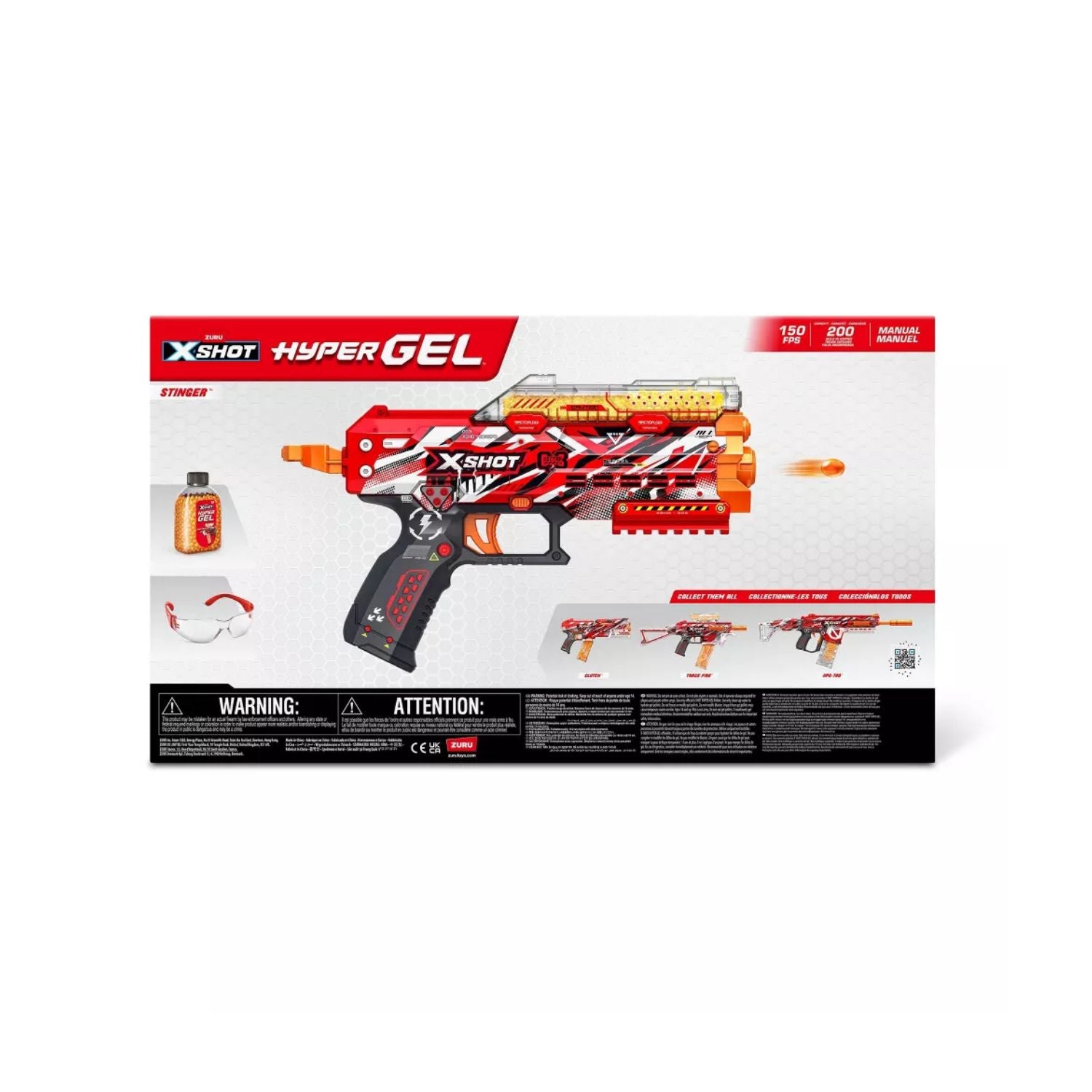 Zuru X-Shot Hyper Gel Mini Blaster - 2PK with 8 Darts