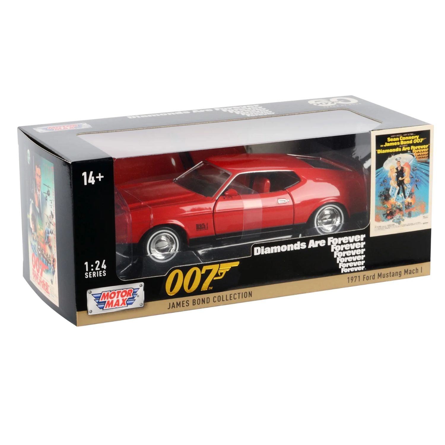 Motormax James Bond Collection 1971 Ford Mustang Mach 1 Scale 1:24