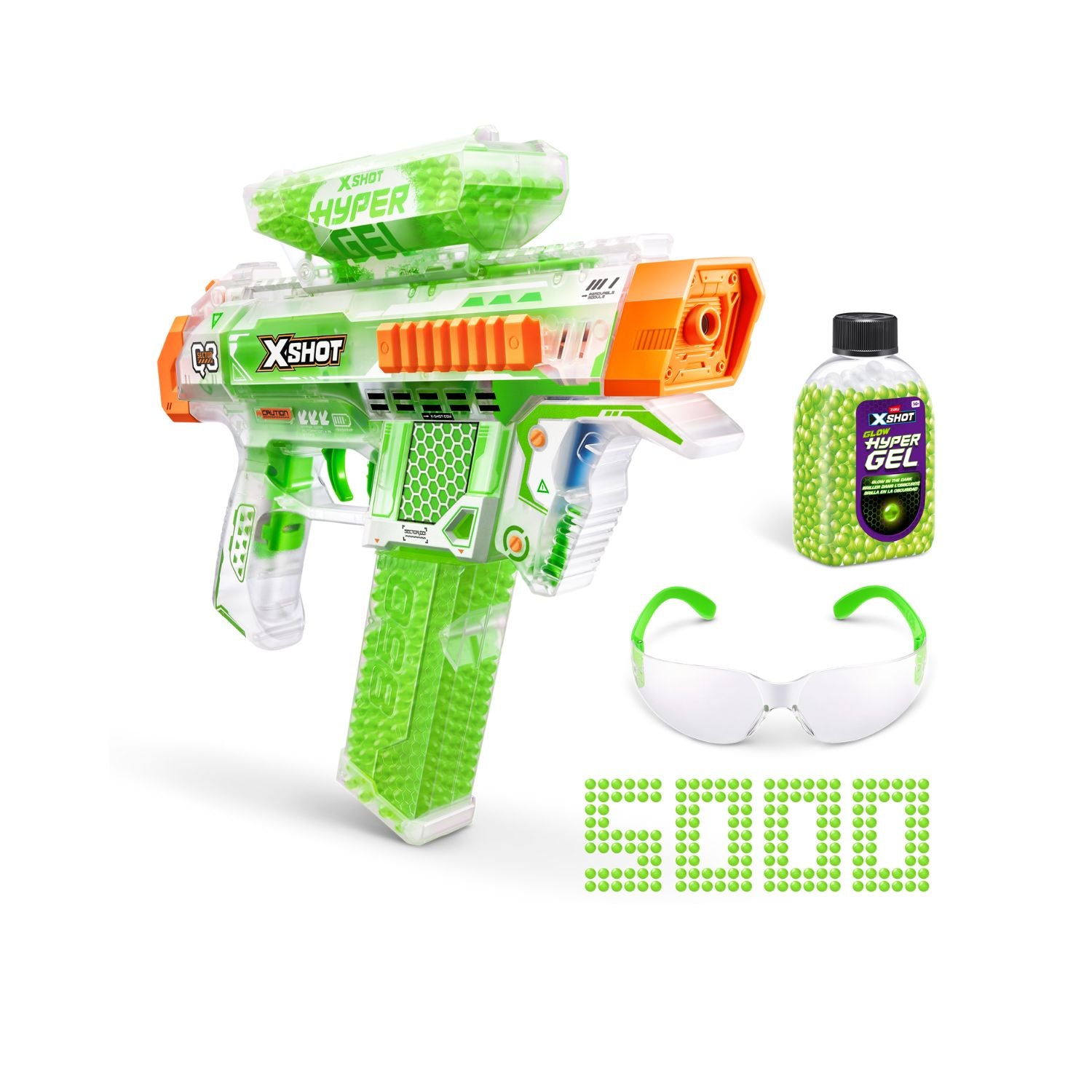 Zuru X-Shot HYPER GEL  Glow In The Dark MEDIUM (5000gellets)