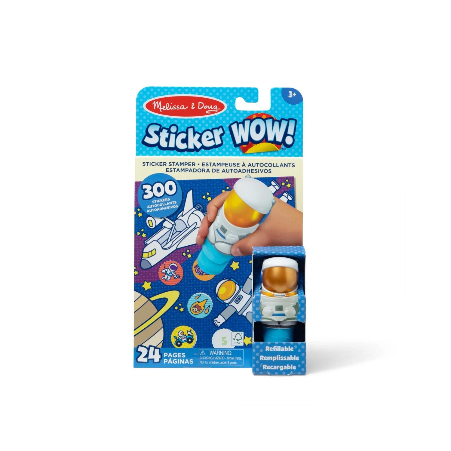 Melissa & Doug Sticker WOW! - Sticker Stamper & Activity Pad - Astronaut