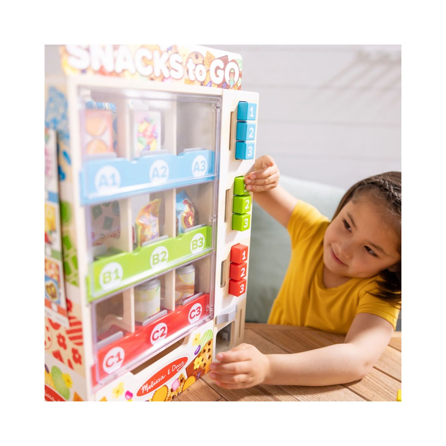 Melissa & Doug Wooden Vending Machine Play Set