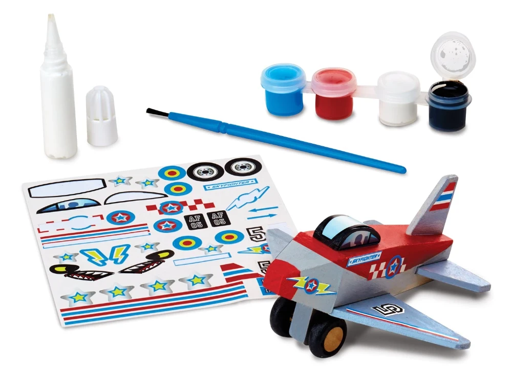 Melissa & Doug Decorate-Your-Own Wooden Plane