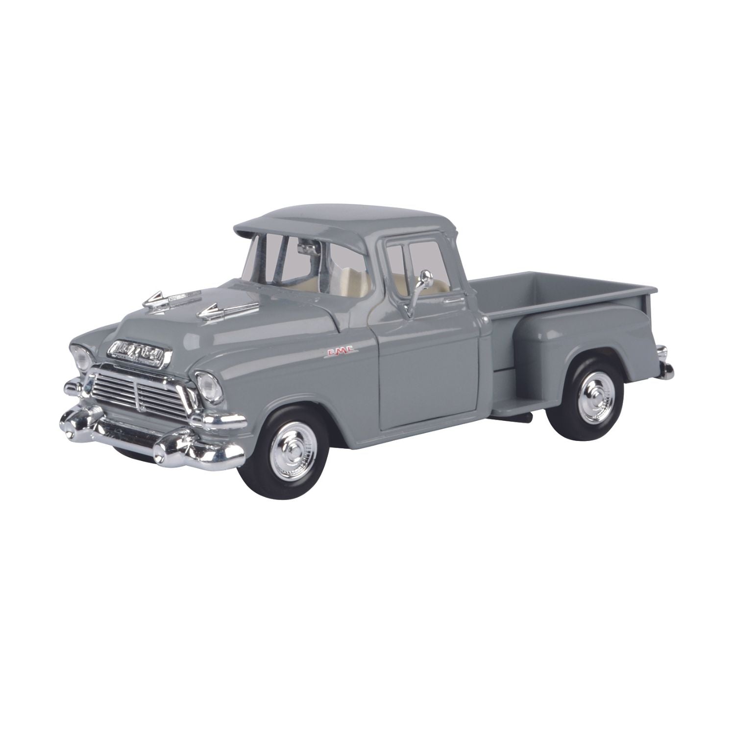 Motormax 1957 GMC Blue Chip Pickup Diecast Model Scale 1:24 - Grey