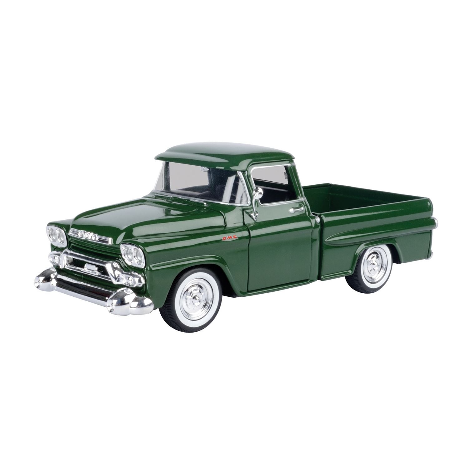 Motormax 1958 GMC 100 Wideside Pickup Diecast Model Scale 1:24 - Green