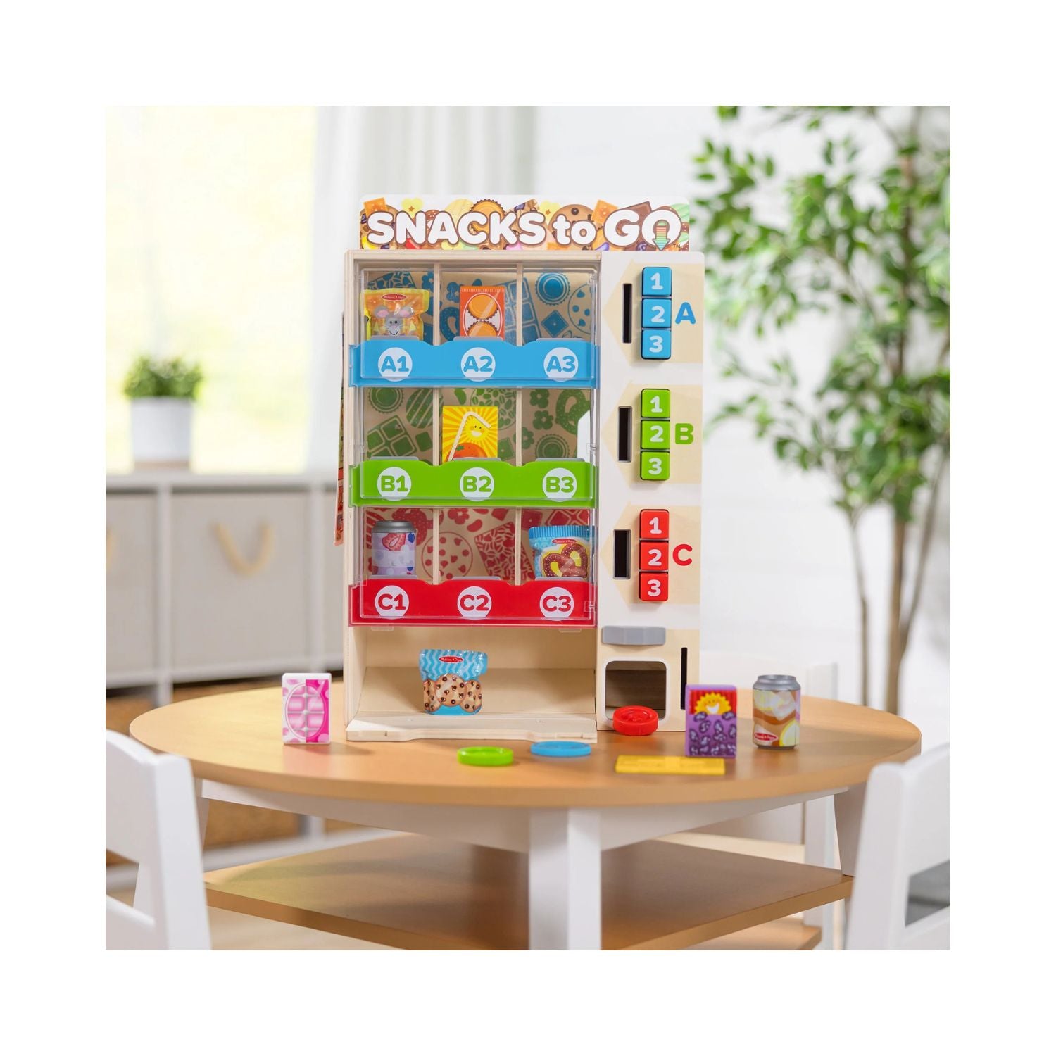 Melissa & Doug Wooden Vending Machine Play Set