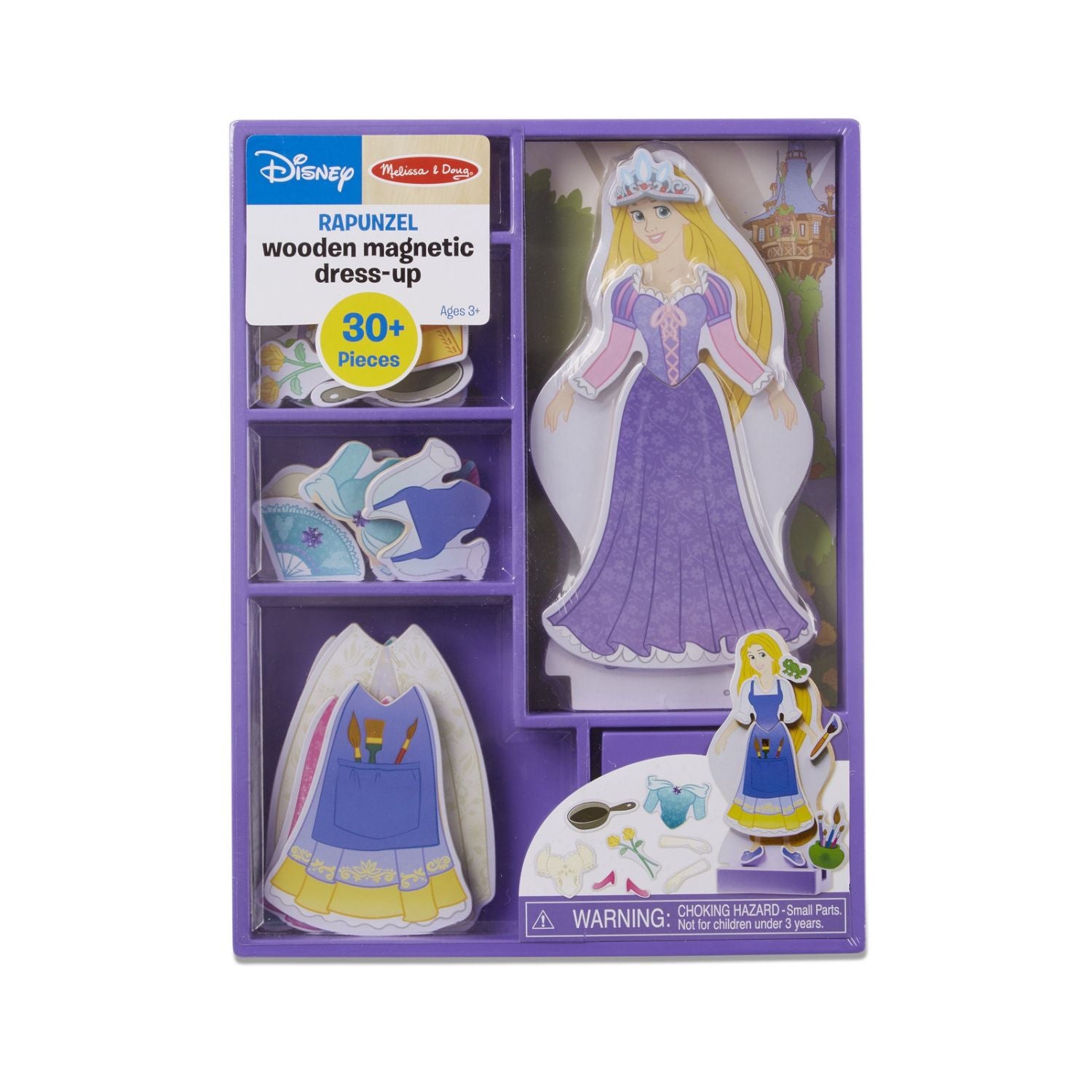 Melissa & Doug Wooden Magnetic dress-up Rapunzel