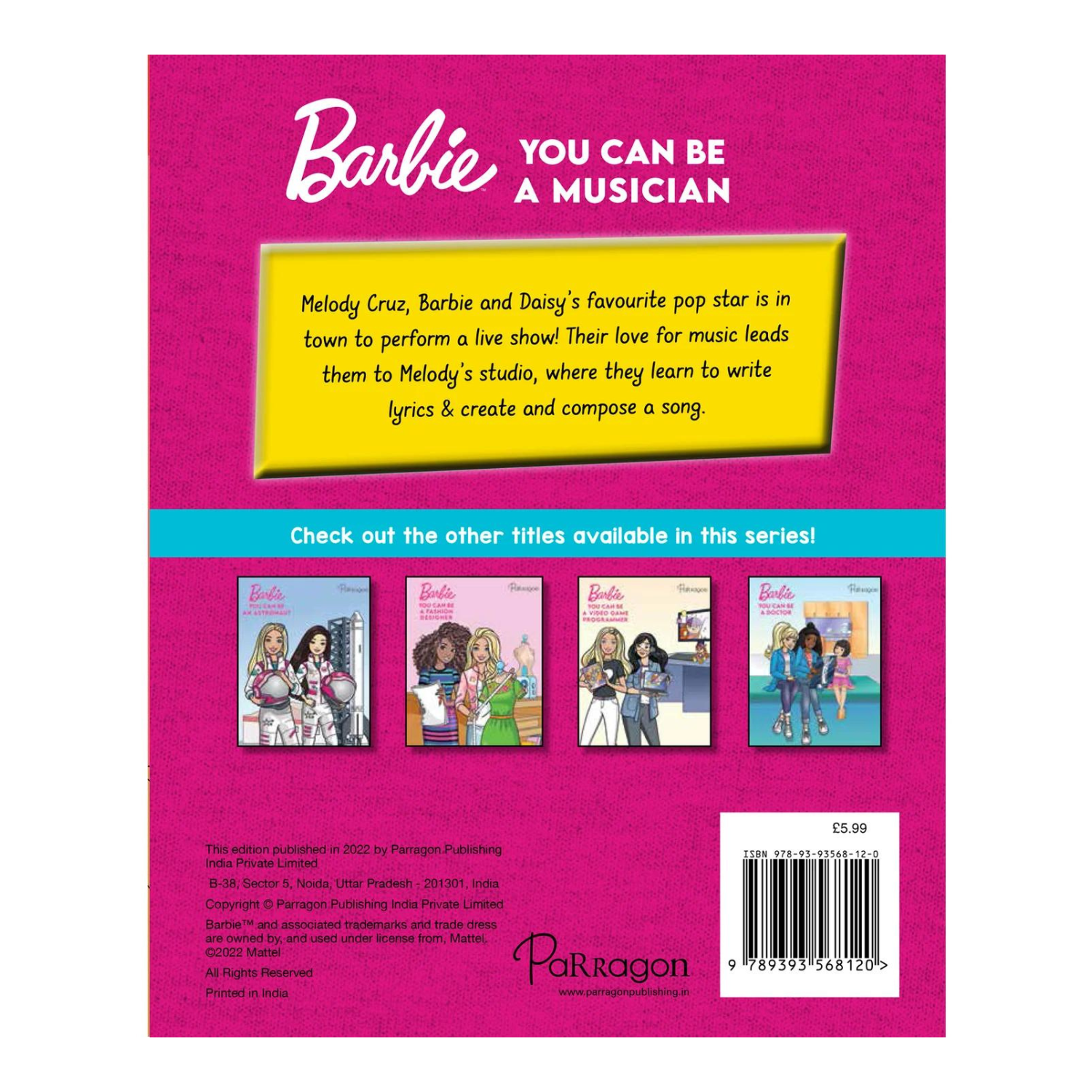 Barbie Reader You can be Anything - A Musician