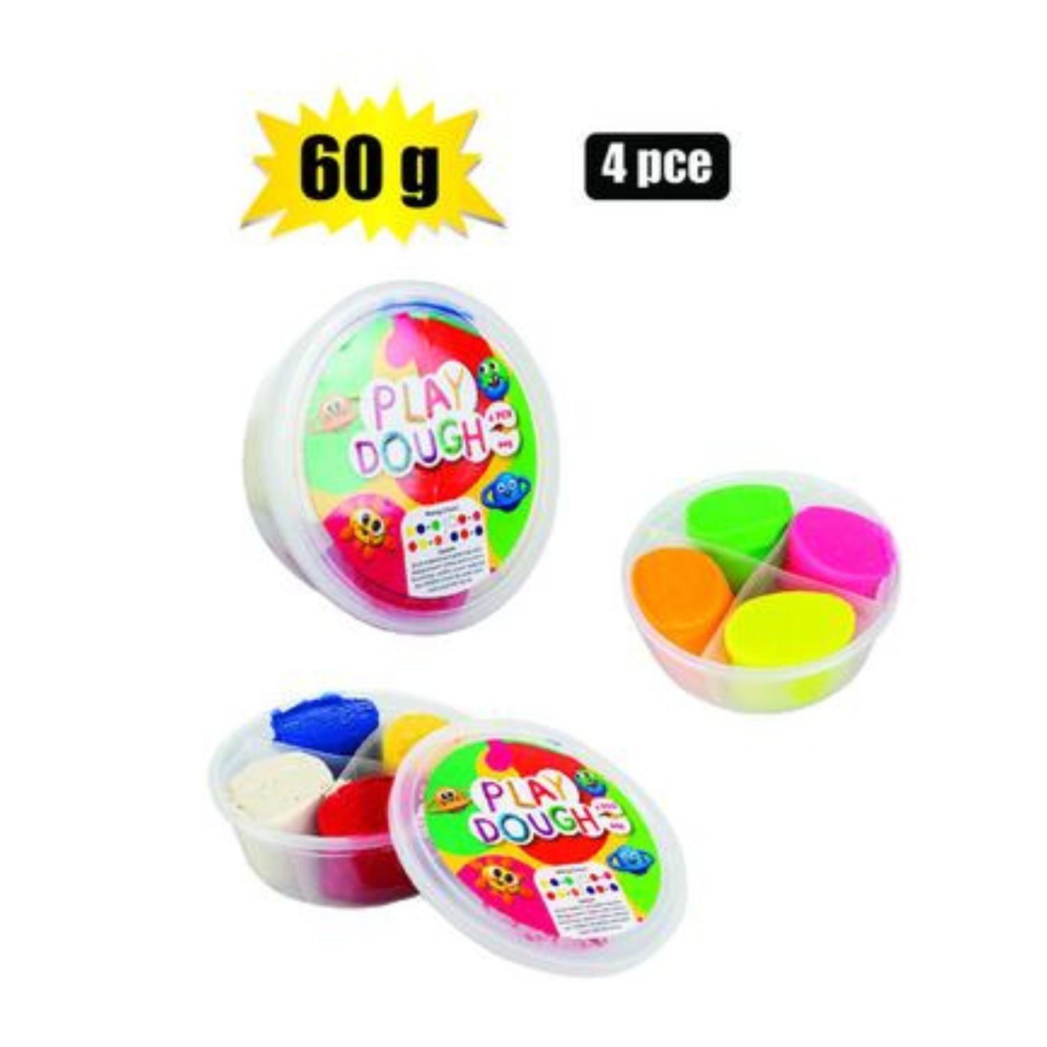 Classic Play Dough 4 PCS 60g