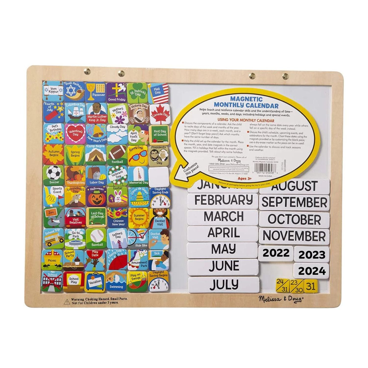 Melissa & Doug Monthly Magnetic Calendar