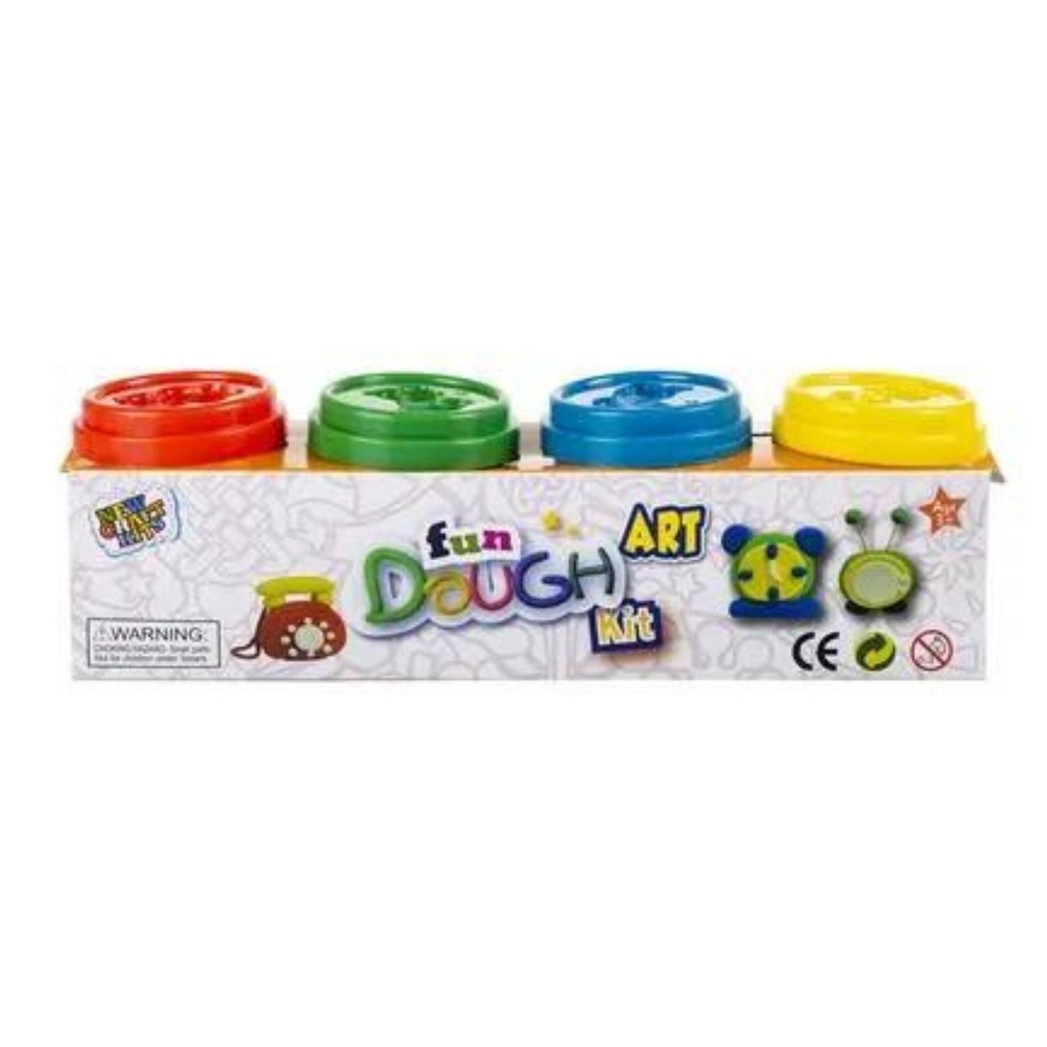 Edu play dough tube 60g 4pc