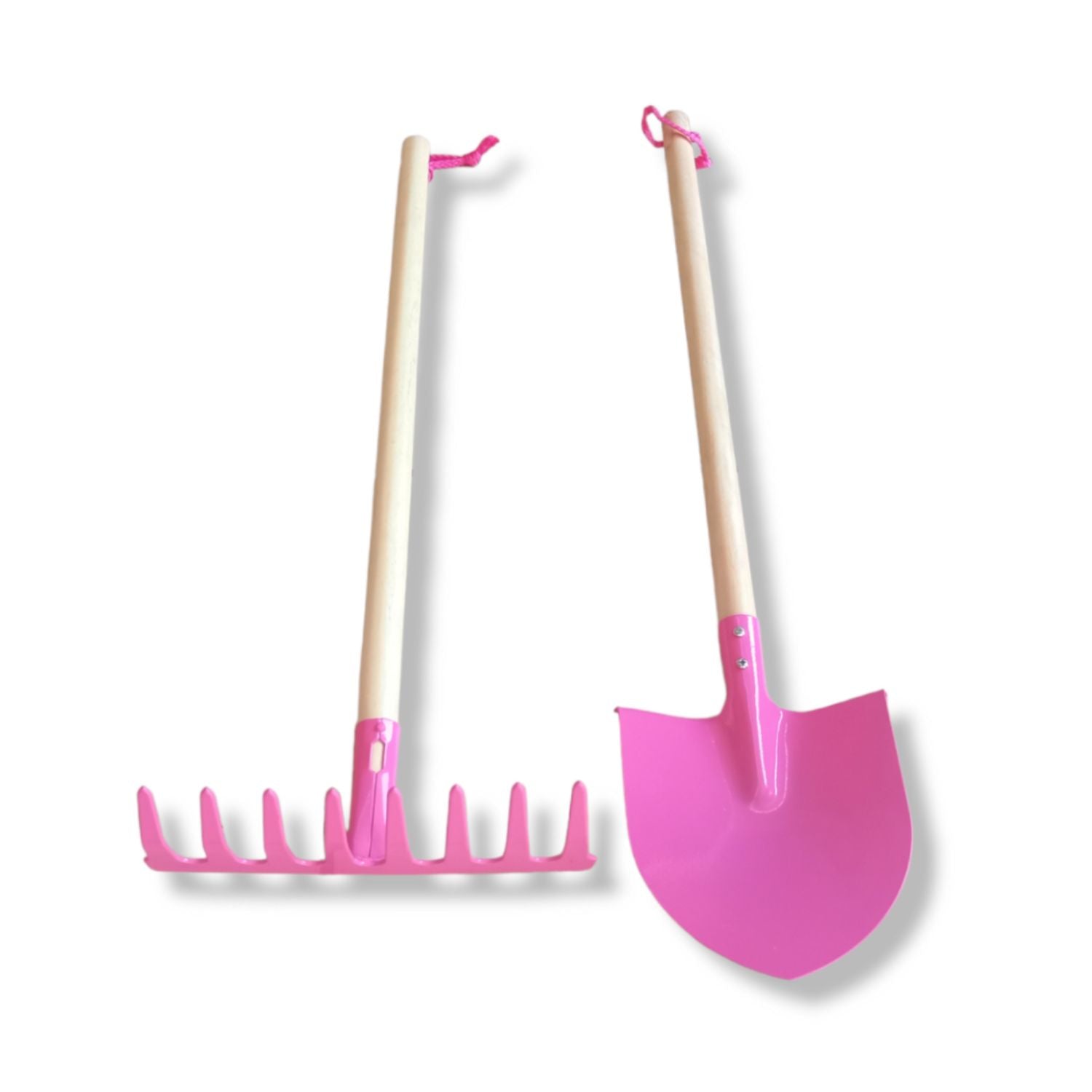 Garden Monsters Kids Garden Shovel and Rake Set - Pink