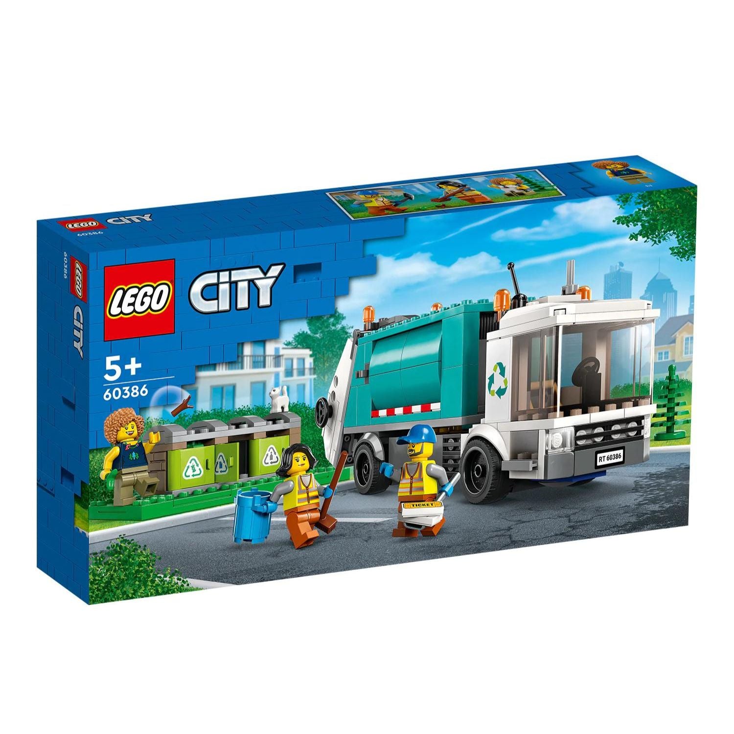 LEGO® City Recycling Truck 60386 Building Toy Cars (261 Pieces)