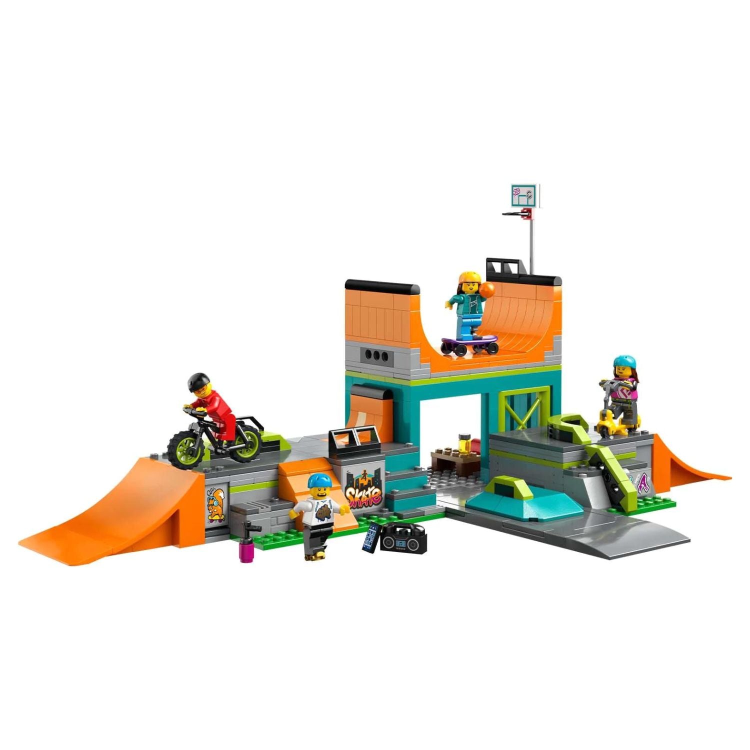 LEGO® City Street Skate Park 60364 Building Toy Set (454 Pieces)