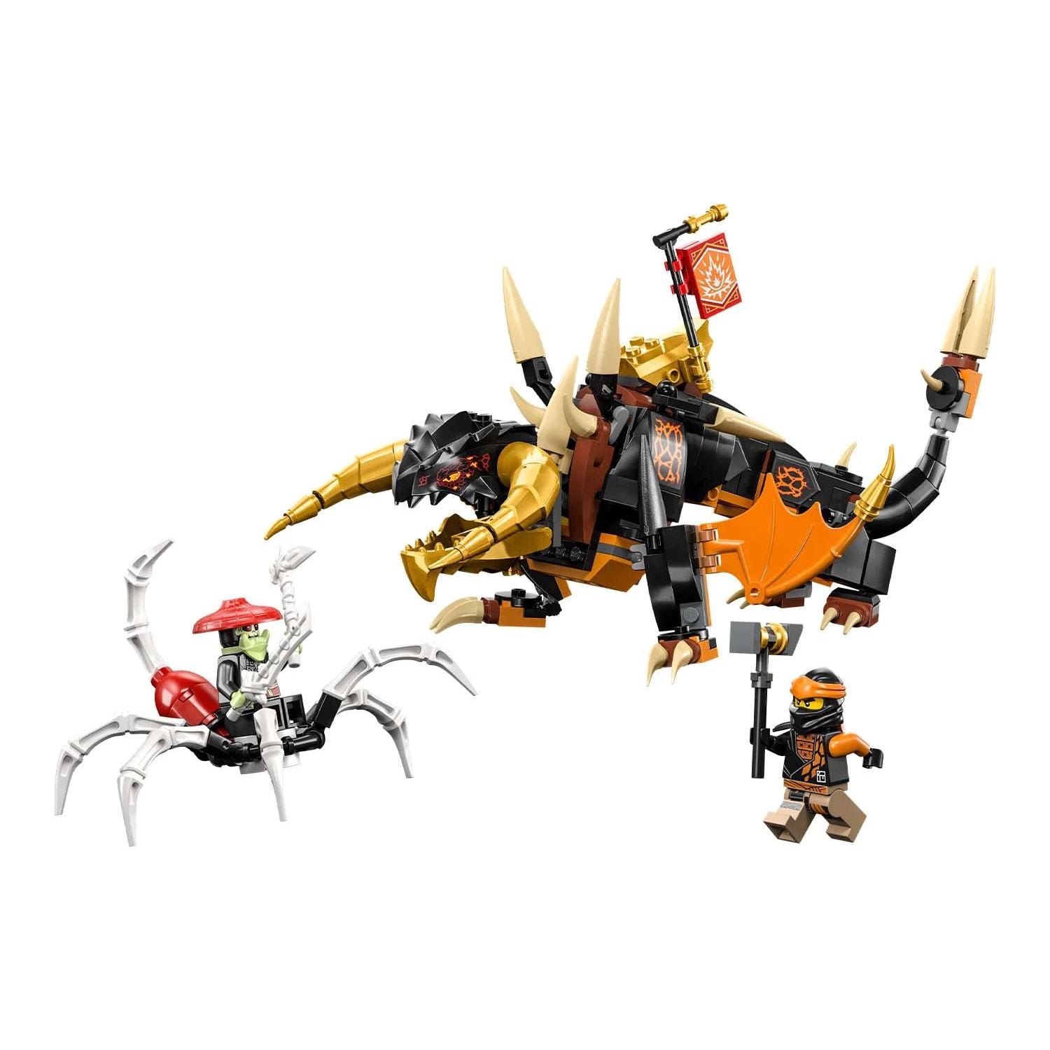 LEGO® NINJAGO® Cole’s Earth Dragon EVO 71782 Building Toy Set (285 Pieces)