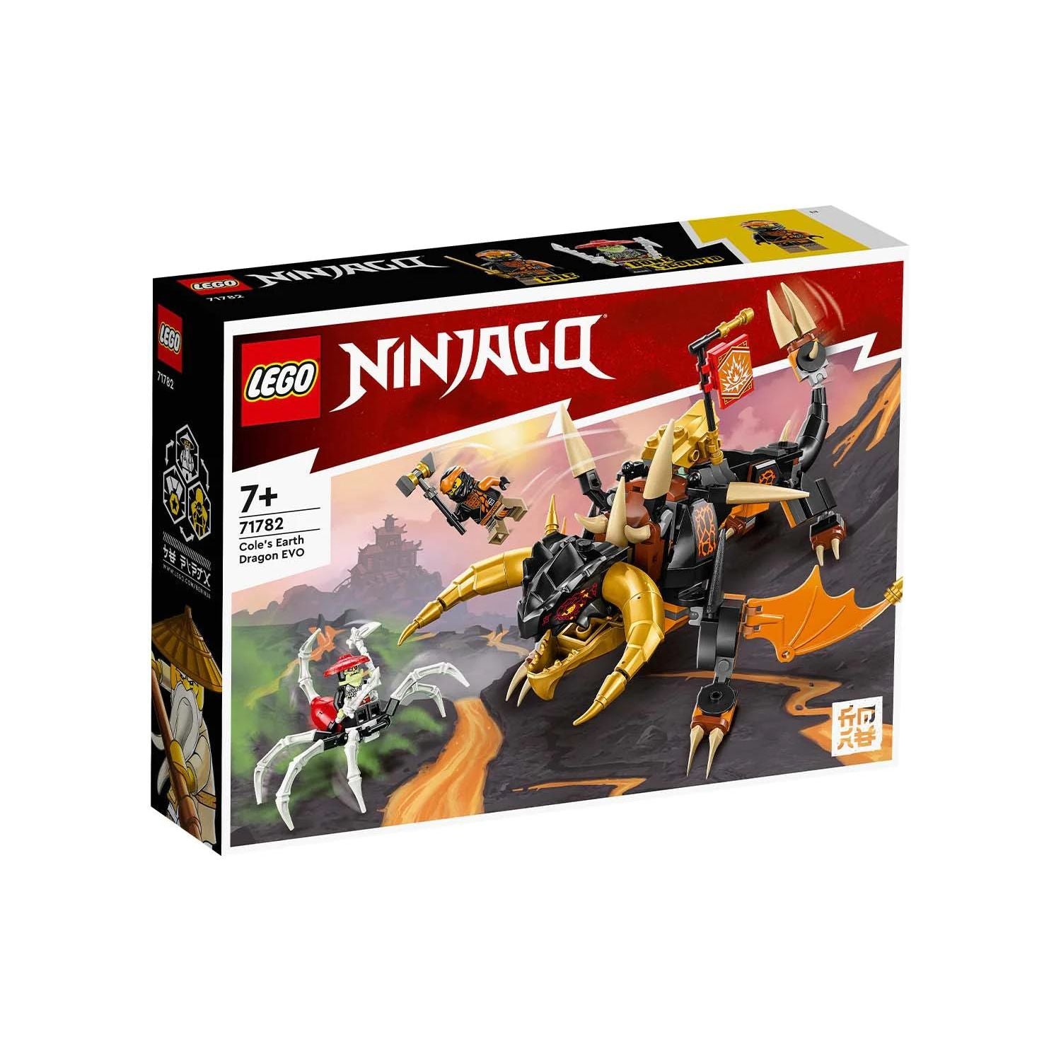 LEGO® NINJAGO® Cole’s Earth Dragon EVO 71782 Building Toy Set (285 Pieces)