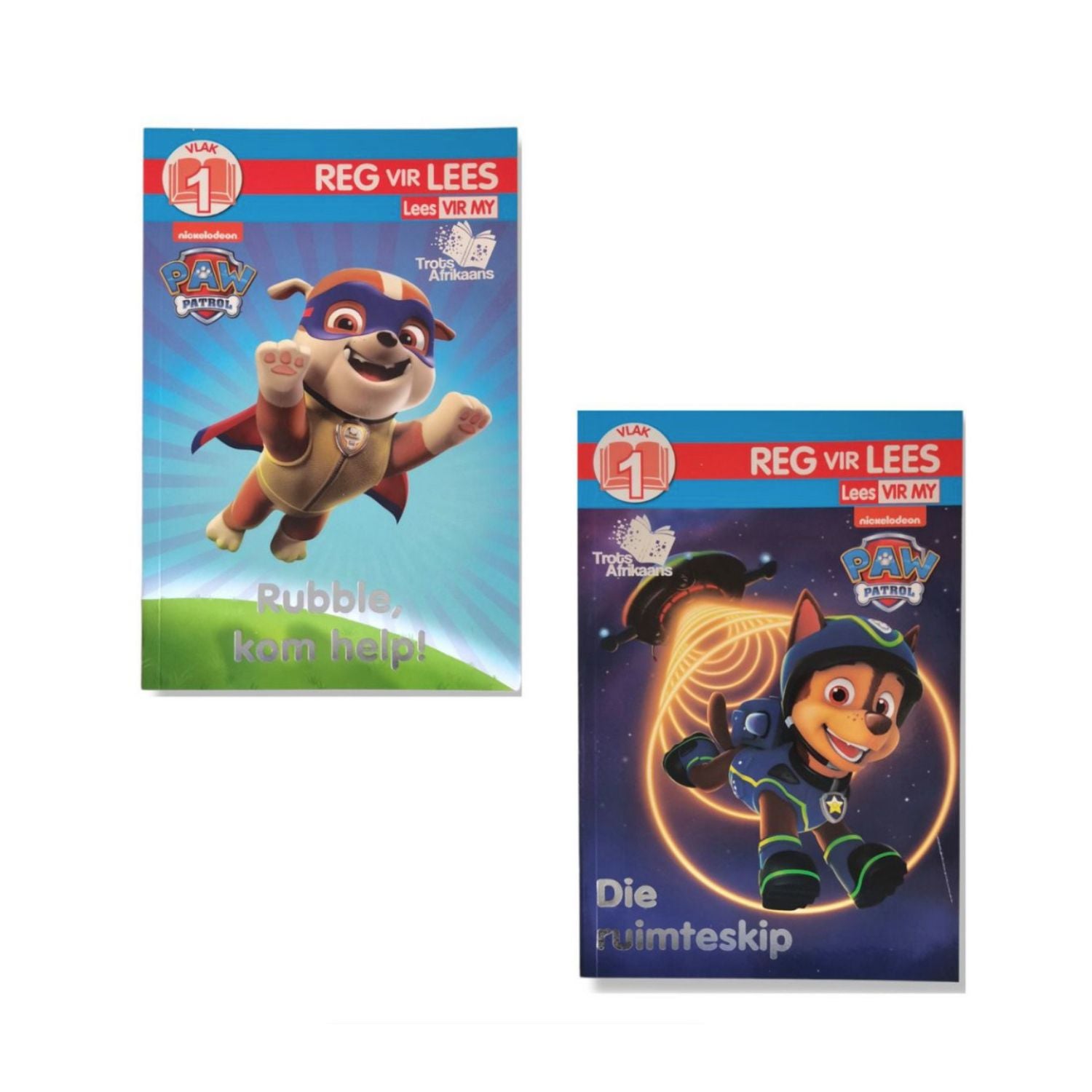 Lees Vir My Boek Stel van Twee Boeke - Paw Patrol Rubble en Chase