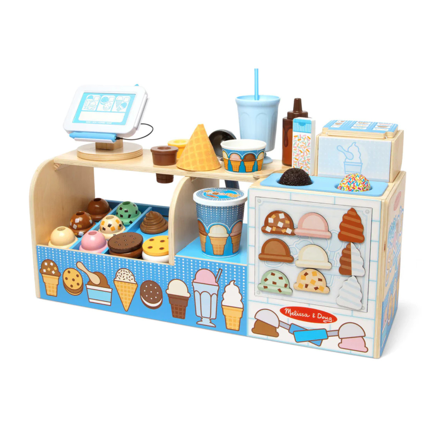 Melissa & Doug Cool Scoops Ice Cream Ice Creamery Counter