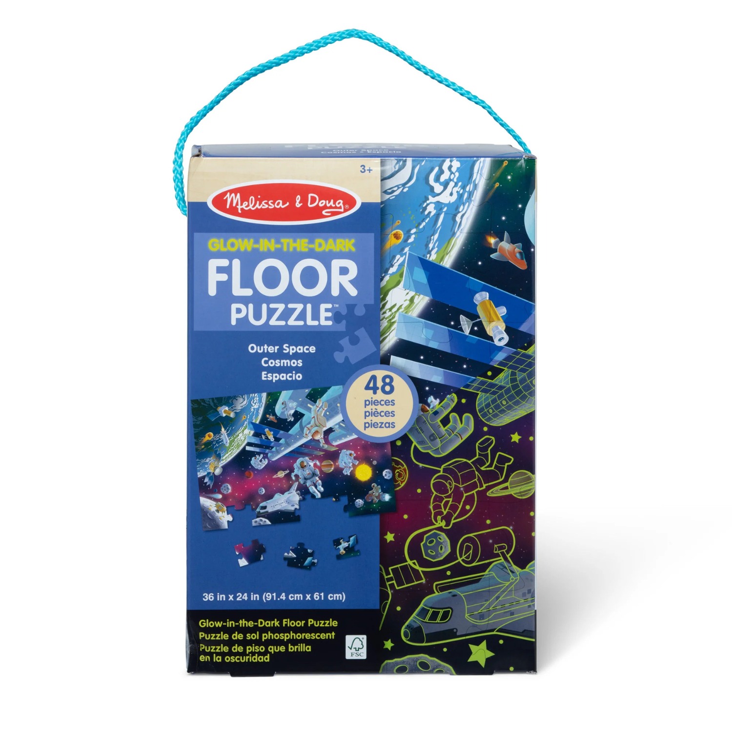 Melissa & Doug Outer Space Glow in the Dark Floor Puzzle