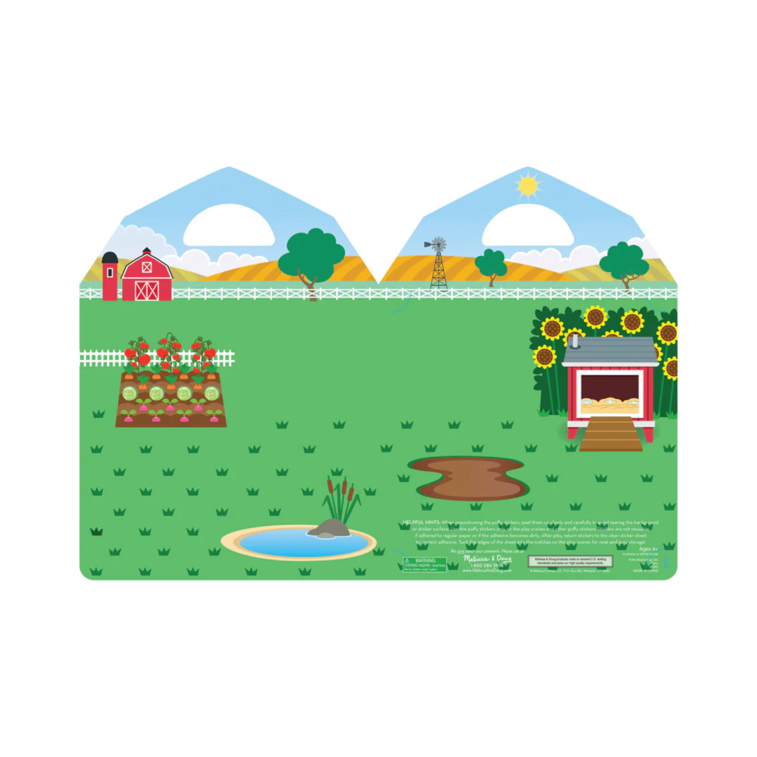 Melissa & Doug Puffy Sticker Set: Farm