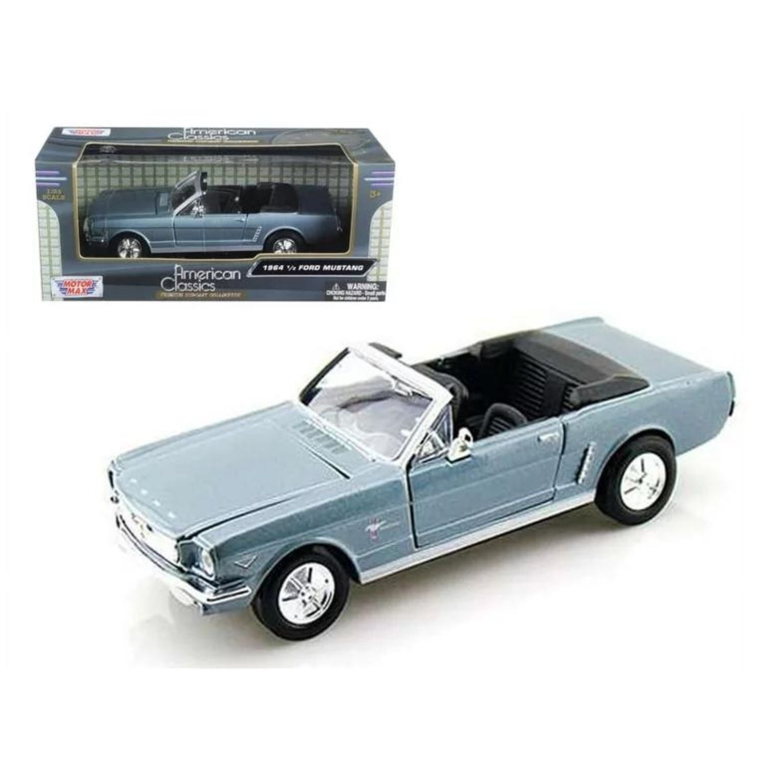 Motormax 1:24 1964 Ford Mustang (Convertible) Light Blue