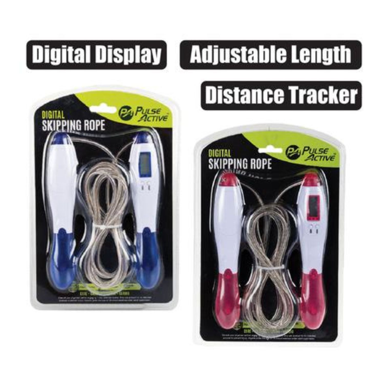 Pulse Active Digital Skipping Rope - Blue