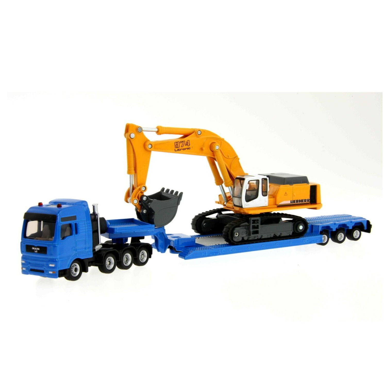 Siku MAN Truck and Trailer with Liebherr Excavator 1:87