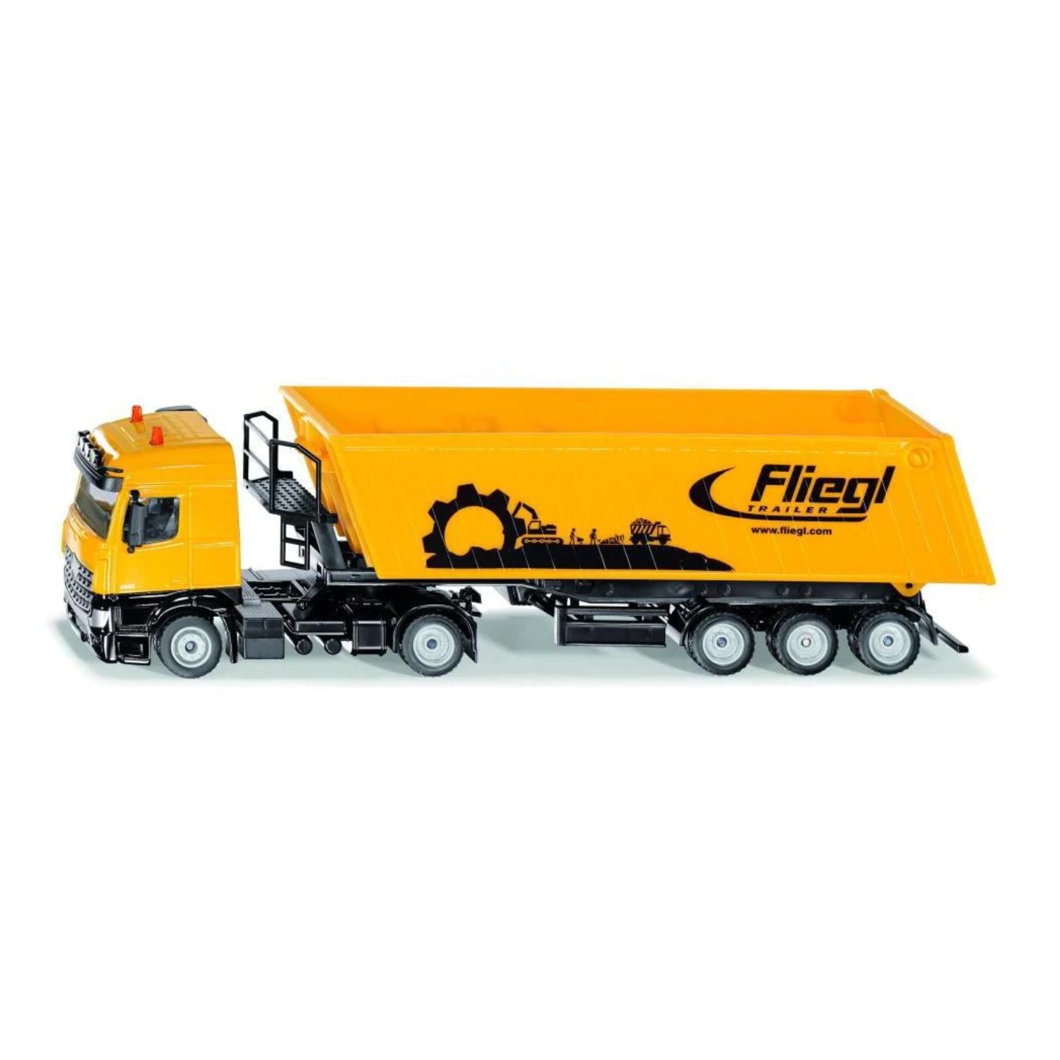 Siku Mercedes-Benz Truck With Fliegl Trailer 1:50 - Yellow