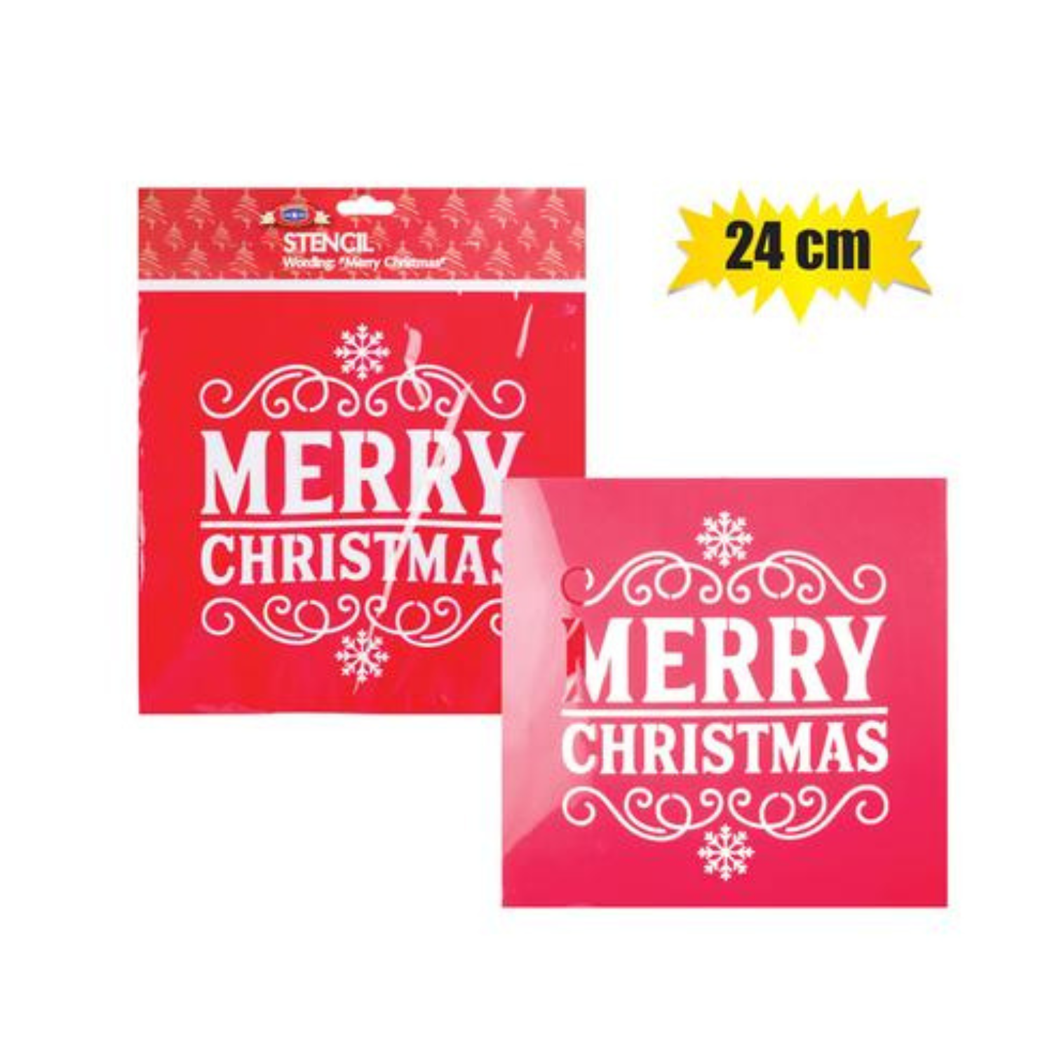 XMAS Stationery Stencil 24cm