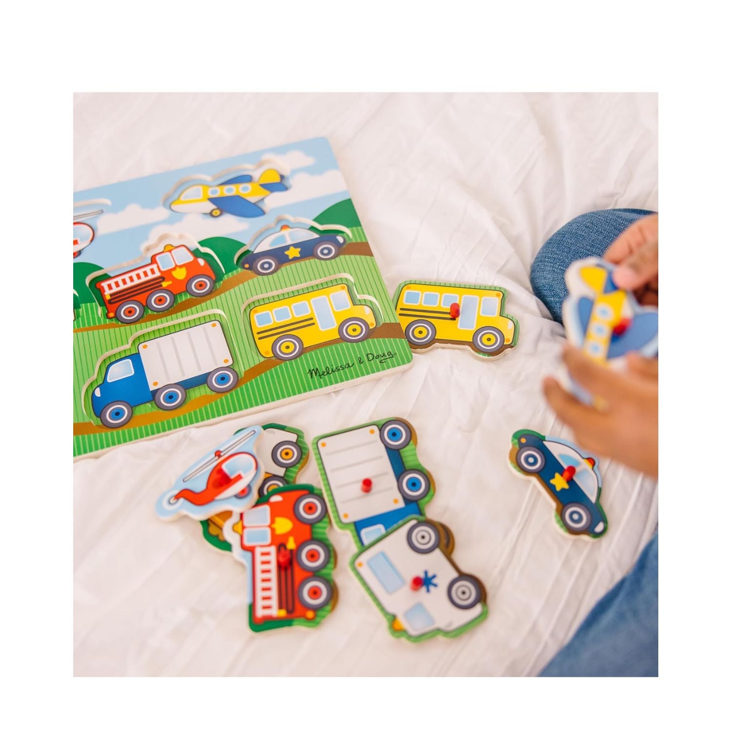 Melissa & Doug Vehicles Peg Puzzle