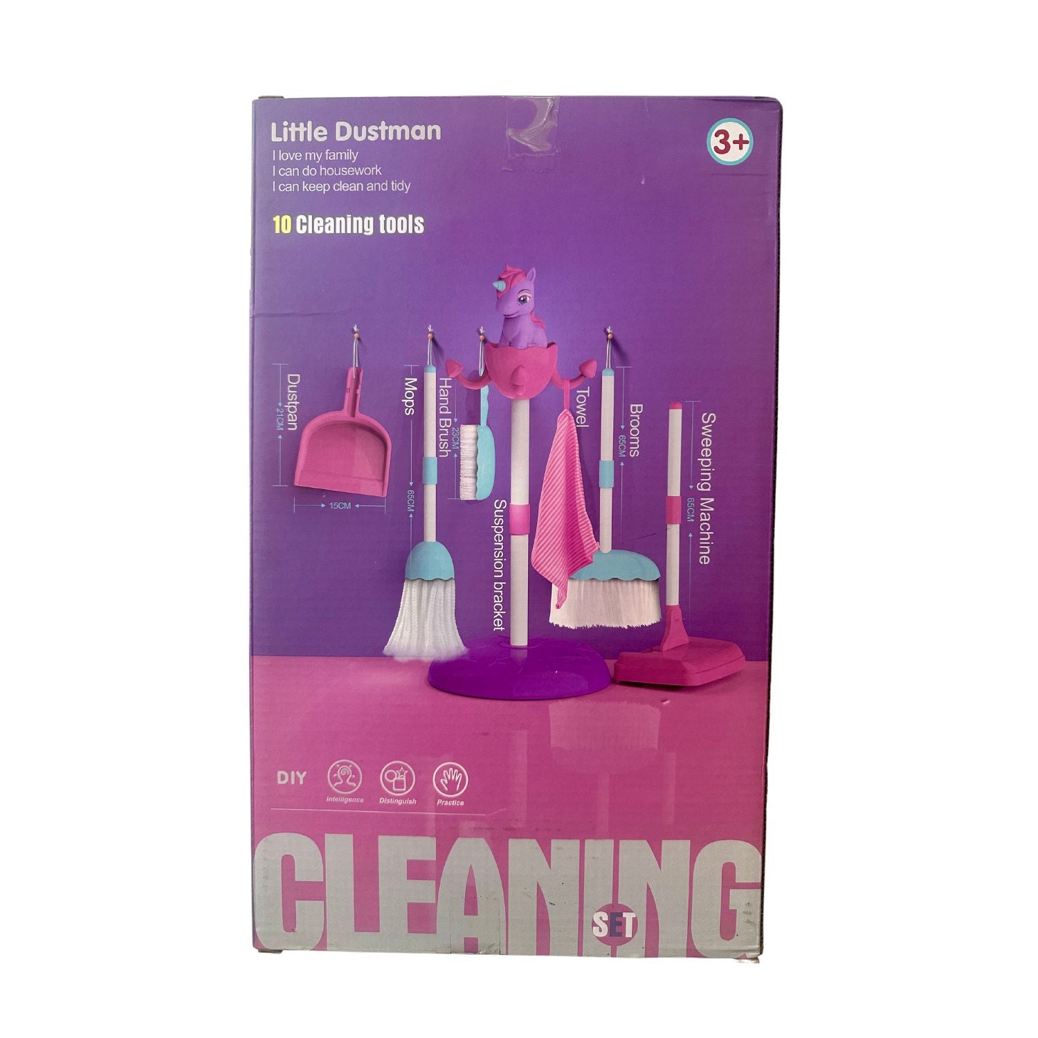 Little Dustman, Sweep, Mop Cleaning Set - Unicorn