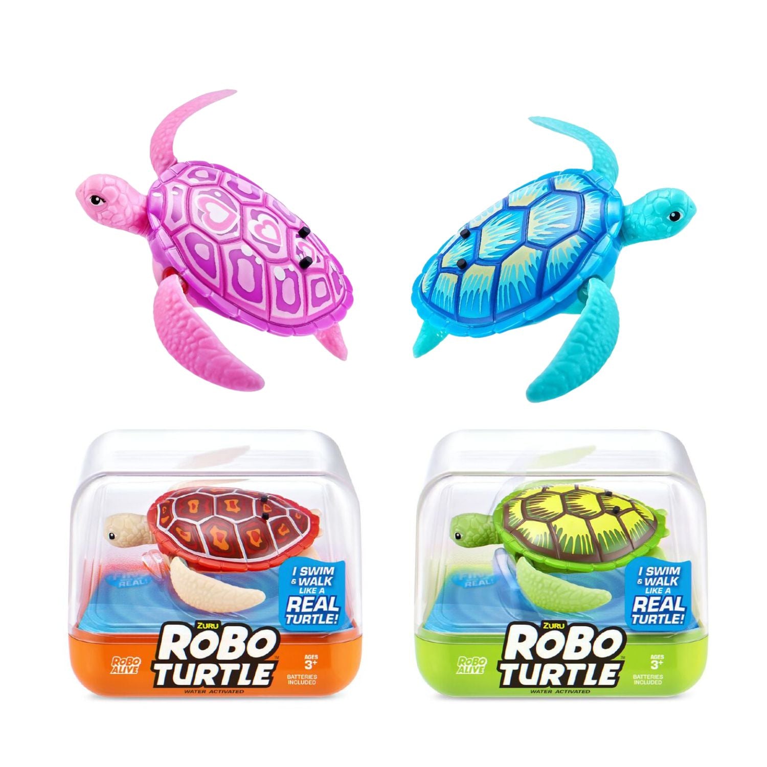 Zuru Robo Alive Robo Turtles Assorted Colours