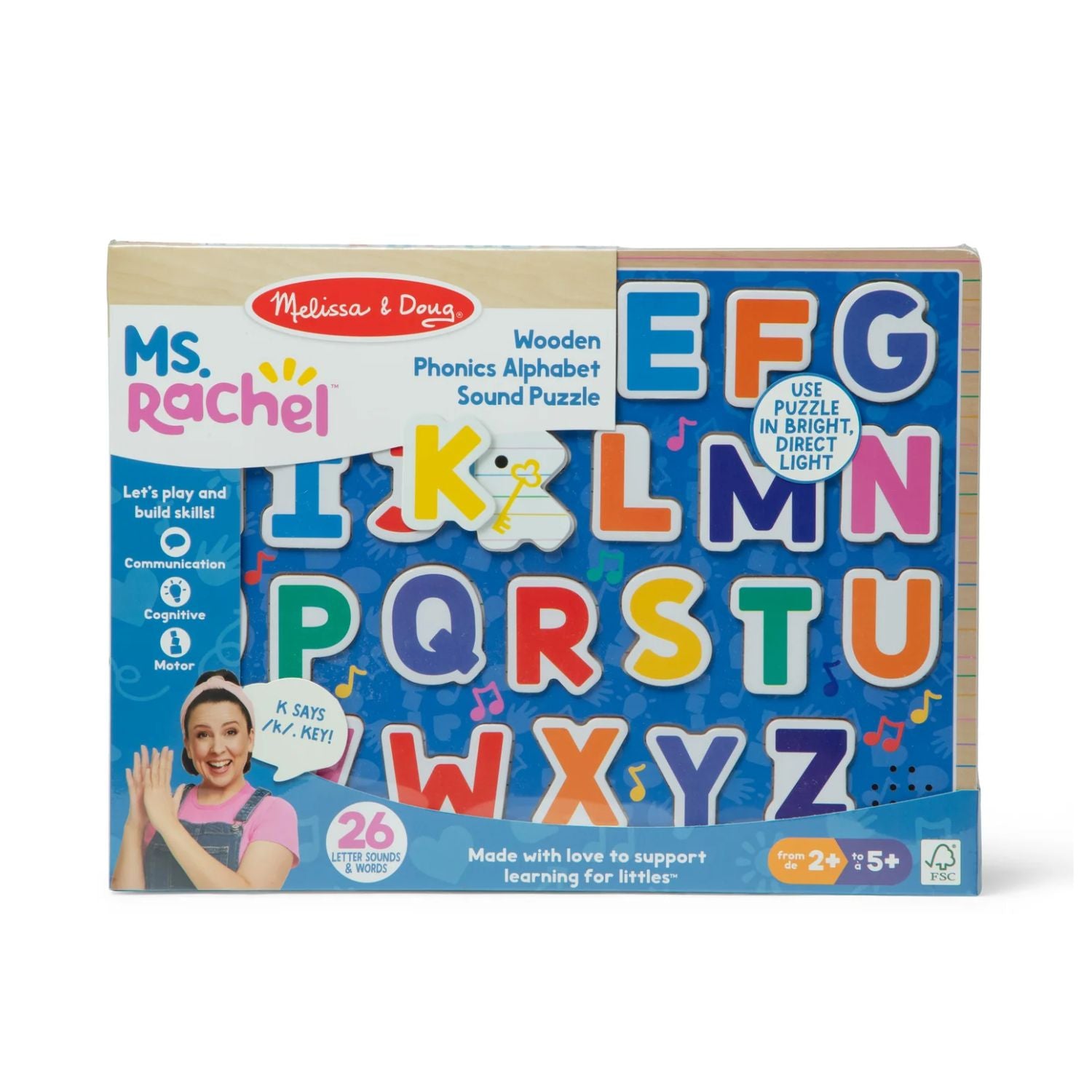 Melissa & Doug Ms Rachel Alphabet Phonics Puzzle