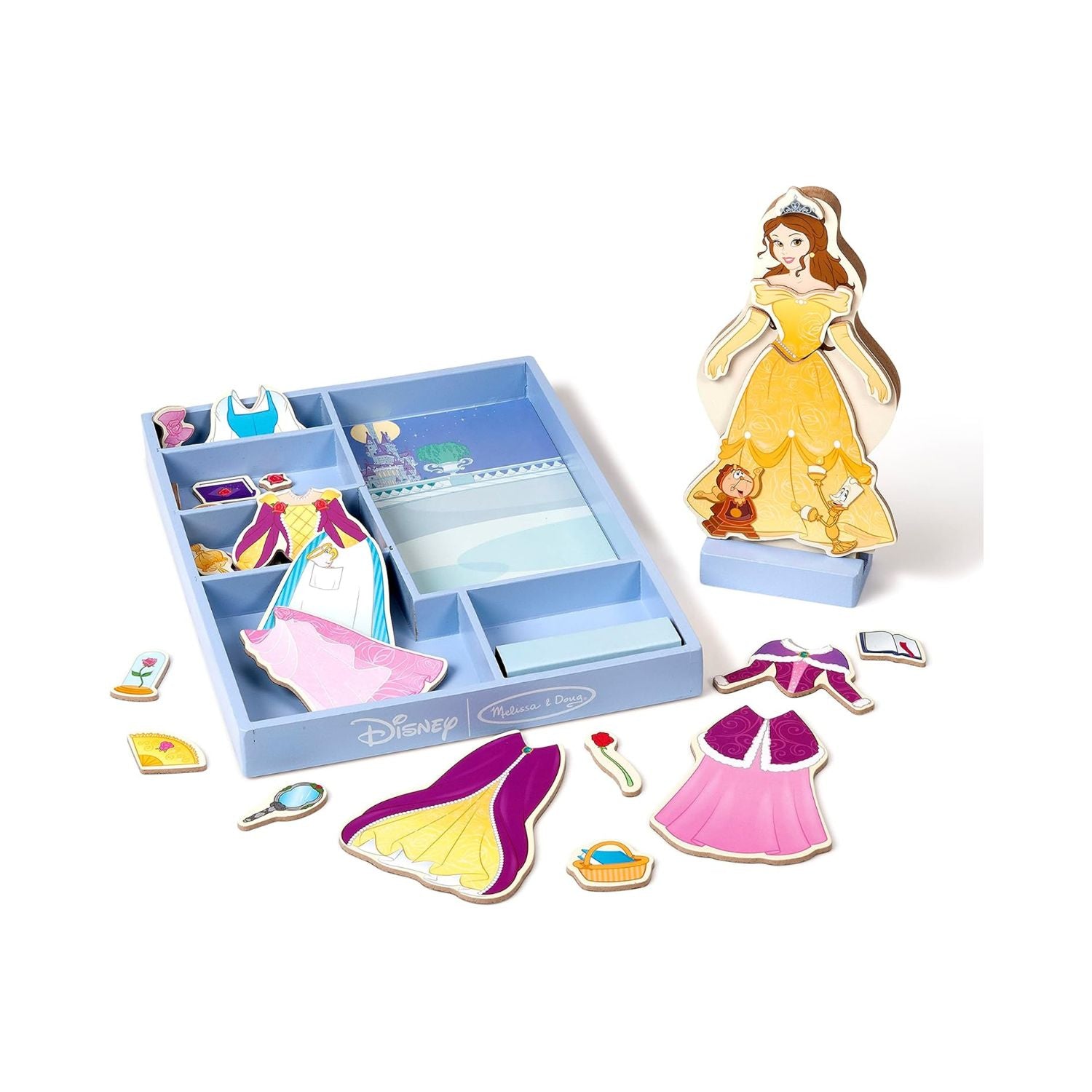 Melissa & Doug Wooden Magnetic dress-up Belle