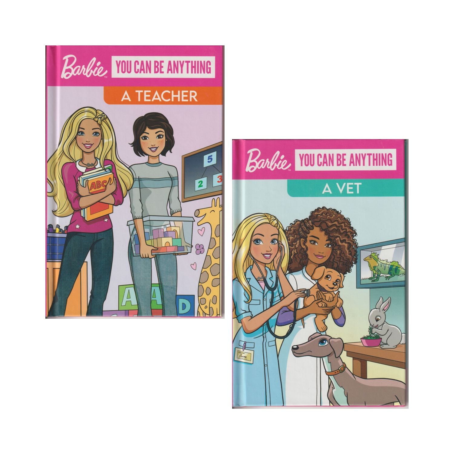 Barbie Can be Anything 2 Book Bundle - A Vet and , A Teacher