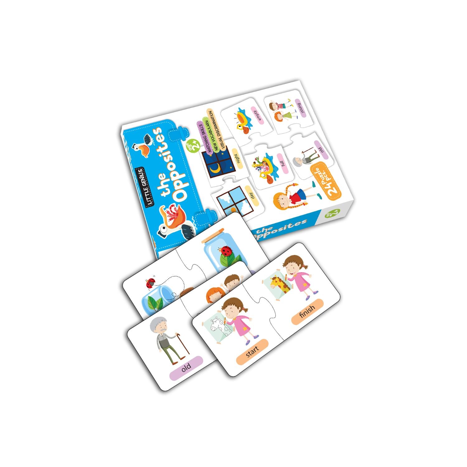 Hello Book Little Genius The Opposites (24 Puzzles Pieces)