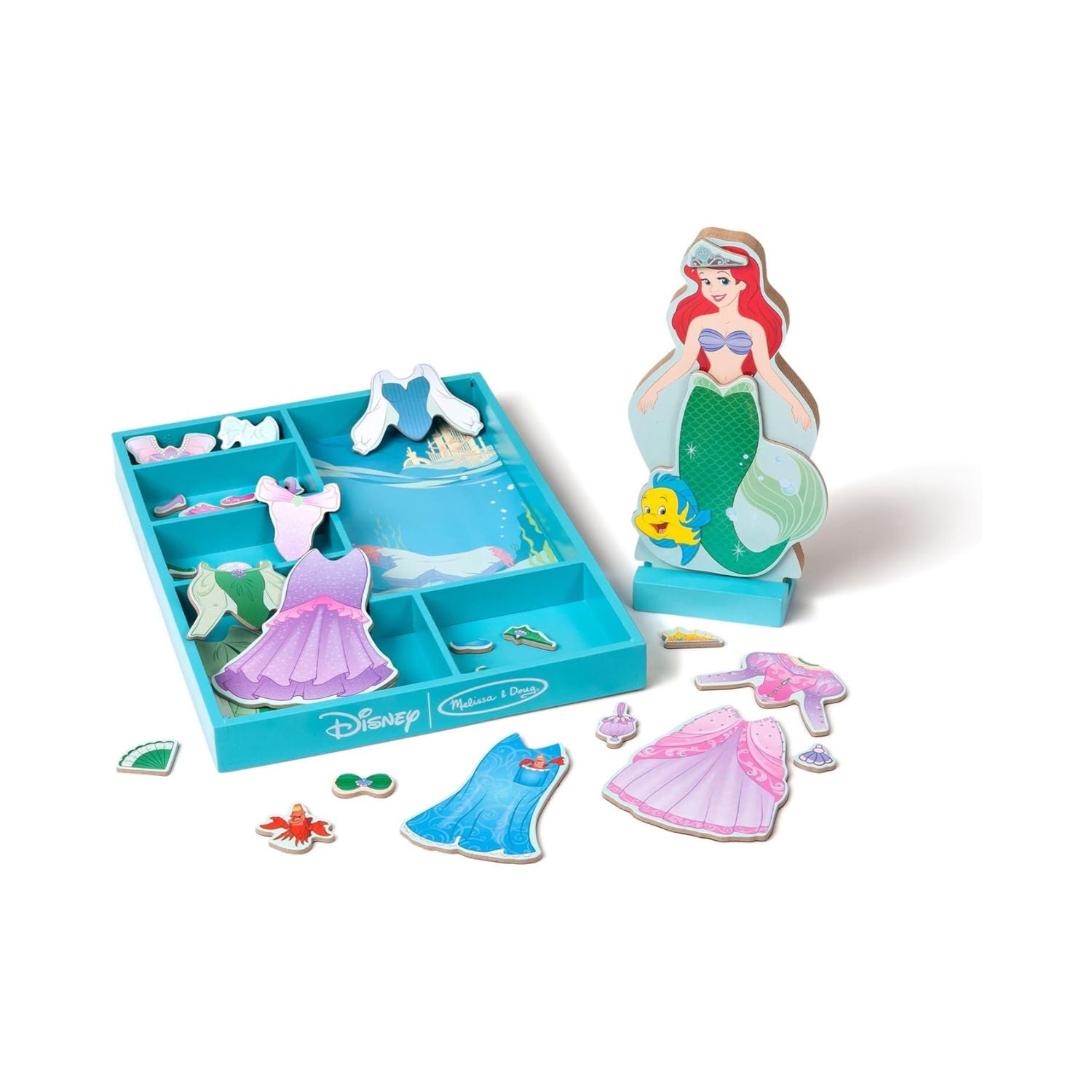 Melissa & Doug Wooden Magnetic dress-up Ariel