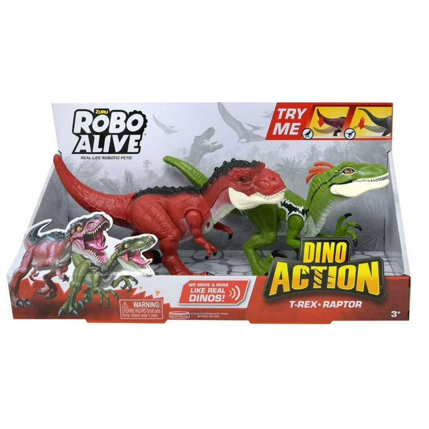 Zuru Robo Alive Dino Wars T-Rex Raptor